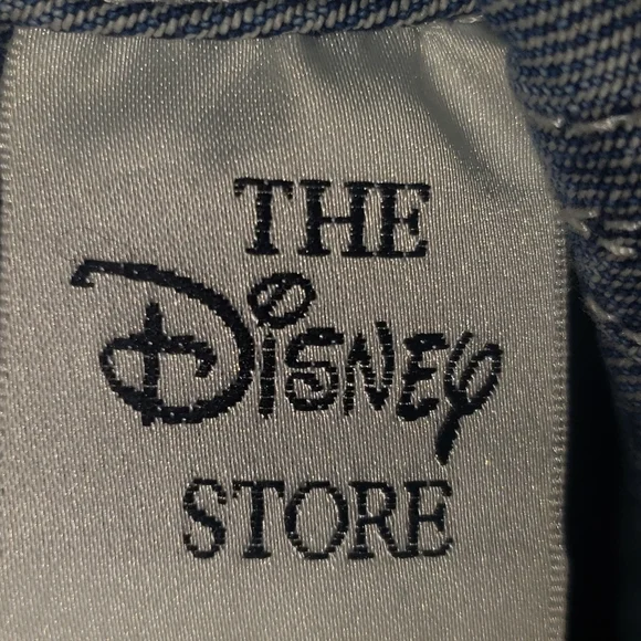 Vtg 90’s Y2K Mickey Mouse Large Jean Overalls Disney Store Shortalls Embroidered - Picture 5 of 5